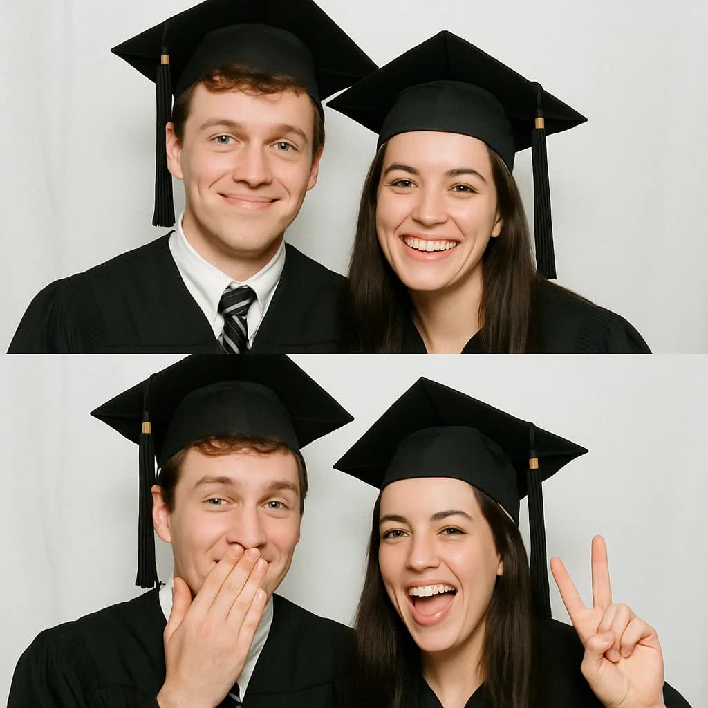 Graduation photo booth rental in Winnipeg, Manitoba
